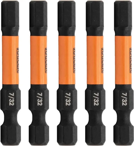 Vista 9 de Punta de controlador de impacto hexagonal de 1/4" - Brocas hexagonales de llave Allen de Railer. Brocas hexagonales de acero S2 de liberación rápida