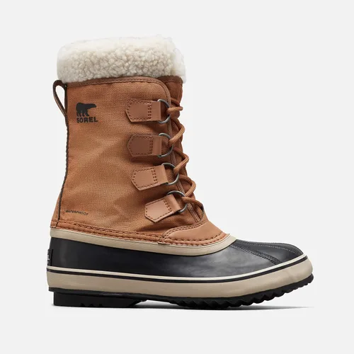 Vista 2 de Sorel Botas de carnaval de invierno para mujer, lluvia y nieve, impermeables, color marrón camello, talla, Nieve, marrón