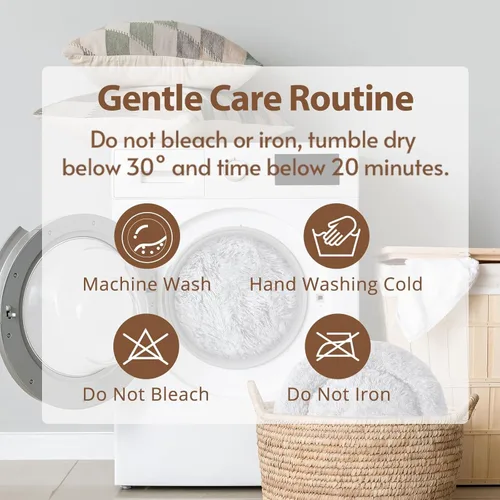 Vista 7 de JOLLYVOGUE Cama Calmante para Perros Pequeños - Cama para Perros Pequeños en Forma de Dona Lavable de 23 Pulgadas para Gatitos y Cachorros, Camas