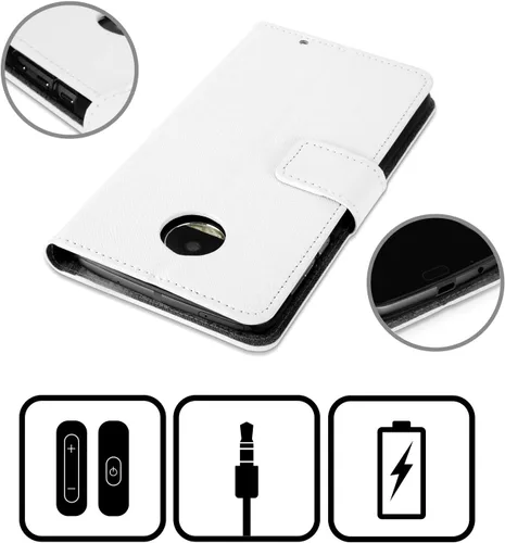 Vista 3 de Head Case Designs Officially Licensed Aerosmith The Pump Black and White Leather Wallet Case Compatible with Motorola Moto G53 5G