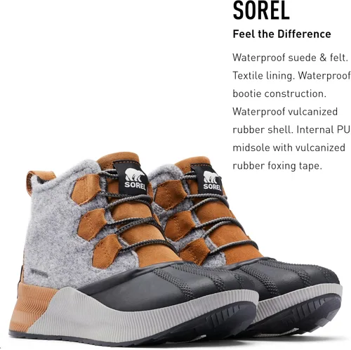 Vista 2 de SOREL Out N About III botas clásicas para mujer de gamuza y piel impermeables botas de invierno
