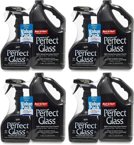 Vista 10 de HOPE'S Perfect - Spray limpiador de vidrio, sin rayas, sin amoníaco, limpiador de ventanas, espejo, pantalla y puerta de ducha, superficies