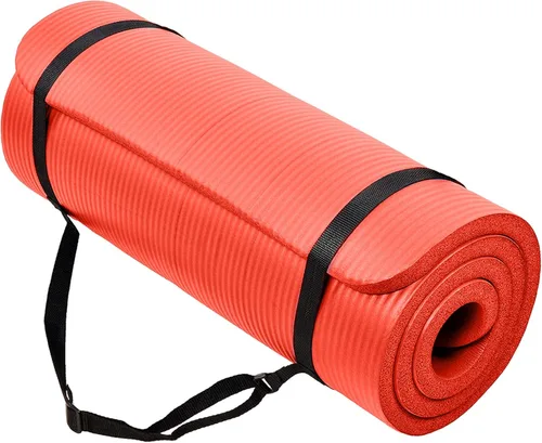 Vista 11 de BalanceFrom GoCloud All-Purpose 1-Inch Extra Thick High Density Anti-Tear Exercise Yoga Mat with Carrying Strap