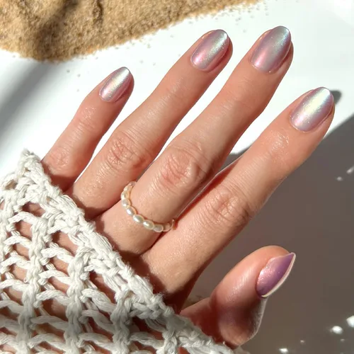 Vista 15 de Glamnetic - Wild Card Uñas postizas con acabado UV opaco, cortas, de punta de almendra, uñas pastel de calidad de salón en 12 tamaños - Kit de 24