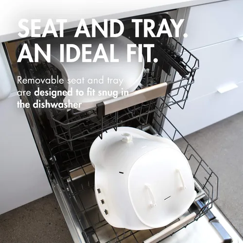 Vista 3 de Boon Grub Bandeja para silla alta, bandeja adicional para uso con silla alta Boon Grub, bandeja para silla de bebé apta para lavavajillas