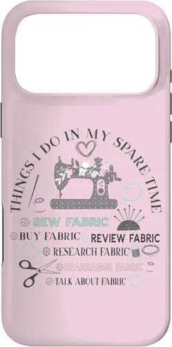 Vista 19 de Sewing Machine Funny Sew Quilting Seamstress Sewer Case for iPhone 16