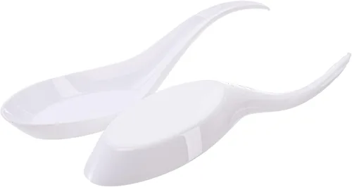 Vista 3 de Kingrol 200 cucharas de plástico para aperitivos, cucharas de degustación desechables para postres, aperitivos, sopas, sushi, salsas para sumergir