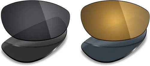 Mryok 2 pares de lentes polarizadas de repuesto para gafas de sol Oakley Monster Dog Opciones