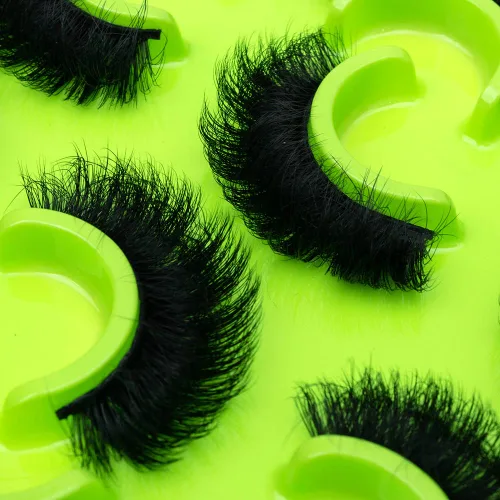 Vista 21 de HBZGTLAD Paquete de 6 pares de pestañas postizas esponjosas naturales de imitación de visón, paquete de pestañas 3D (MSD-6)