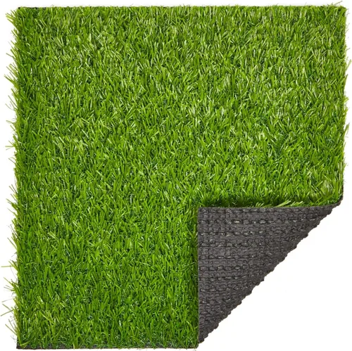 Vista 9 de Juvale Azulejos de césped artificial – Alfombra de césped con respaldo de agarre – Cuadrados de césped para interiores y exteriores – Decoración