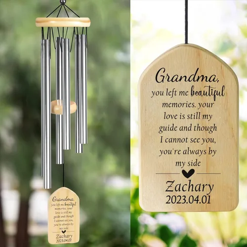 Vista 19 de Campanillas de viento conmemorativas – Regalos de condolencia para la pérdida de bebé – Regalos de pérdida de embarazo para madres