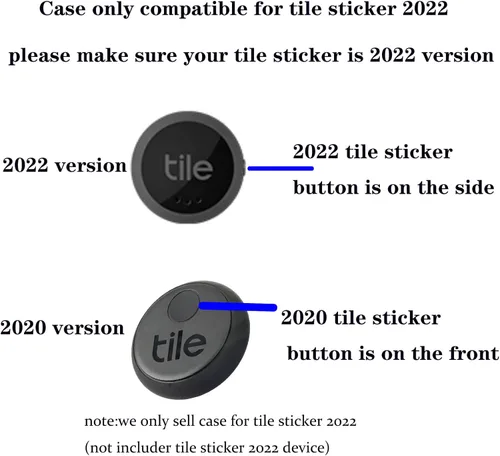 Vista 3 de Funda para adhesivo de azulejos (2022), paquete de 2 unidades. (brilla en la oscuridad) cubierta de rastreador Bluetooth, soporte protector