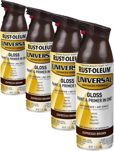 Vista 15 de Rust-Oleum 267298-6PK Pintura en aerosol martillada universal para todas las superficies, 12 onzas, blanco, paquete de 6