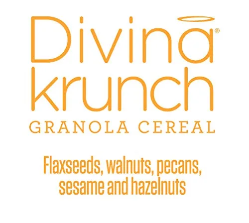 Vista 4 de Divina Krunch Granola Cereales, paquete de 3, CEREAL NO OGM (granola de nueces y semillas omega)