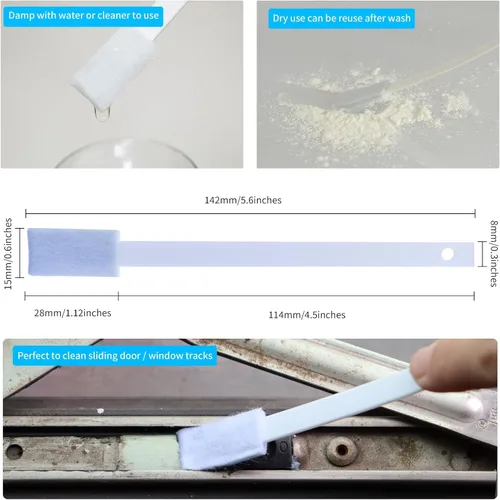 Vista 3 de Cepillo de limpieza de detalles desechable para espacios reducidos, juego de herramientas de limpieza de hendiduras de detalles, limpiador