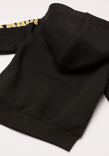 Vista 2 de John Deere Sudadera con capucha Tractor de vellón con cremallera frontal para niños pequeños, Negro
