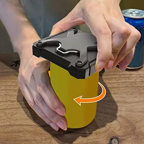 Vista 3 de Abrelatas Herramienta de apertura de mano Removedor superior de latas para cerveza Bebidas Café Soda