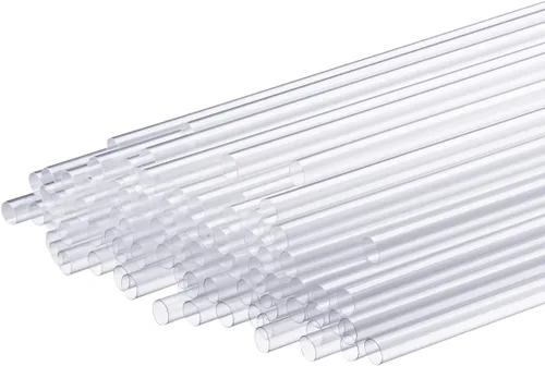 Vista 7 de Comfy Package [250 unidades] Pajitas transparentes de 7.75 pulgadas de alto, pajitas desechables de plástico para beber - transparente