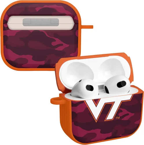Vista 11 de AFFINITY BANDS Virginia Tech Hokies Camo HDX - Funda compatible con Apple AirPods Generaciones 1 y 2