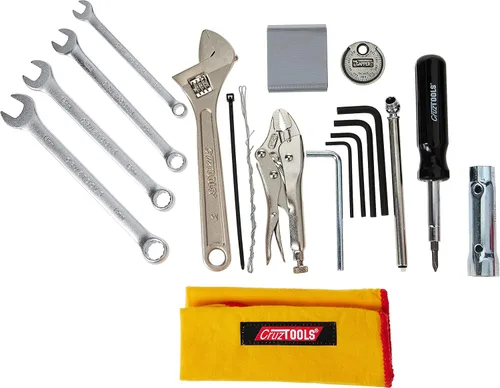 Vista 2 de CruzTOOLS EKM1 EconoKIT M1 Kit de herramientas para motocicleta métrica japonesa, ATV, UTV