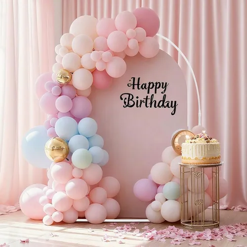 Vista 7 de Kit de arco de globos de 5.24 pies, soporte para arco de globos con base, bolsas de agua, kit de soporte para globos, arco de boda para decoración