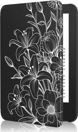 Vista 30 de MoKo Funda para Kindle de 6" (11ª generación-versión 2024/2022), carcasa ligera con encendido/apagado automático para Kindle 2024/2022 11ª