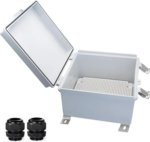Vista 27 de Caja Eléctrica Impermeable a Prueba de Polvo Caja de Conexiones Resistente a la Intemperie IP67 Carcasa de Plástico ABS Caja de Proyecto