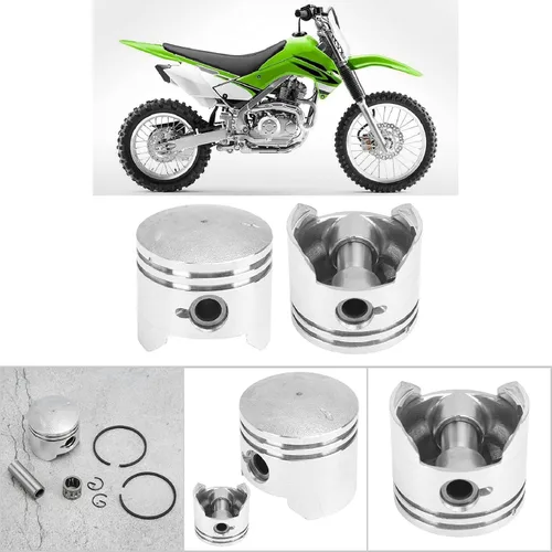 Vista 4 de Juego de juntas de anillos de pistón, 1.850 in, conjunto de pistón Mini Moto Dirt Bike Quad Pistón y anillos (2 tiempos)