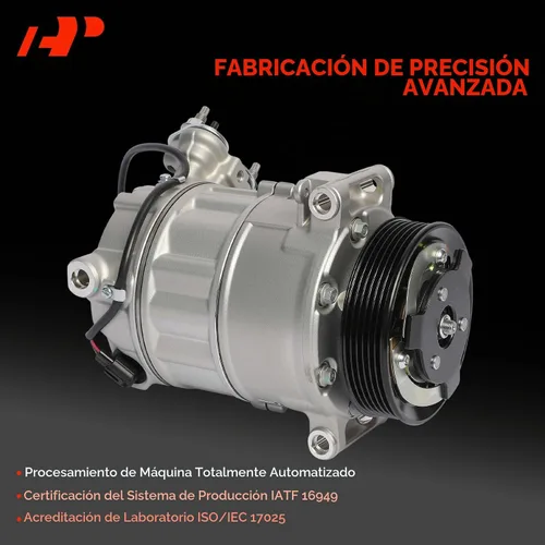 Vista 3 de Compresor de aire acondicionado A-Premium con embrague