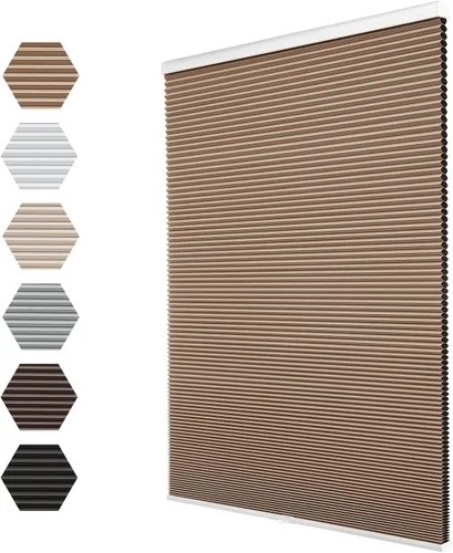 Vista 10 de Changshade Persianas Opacas, Persianas Celulares sin Cordón, Persianas Opacas de Panal de Abeja, Persianas de Oscurecimiento de Habitación