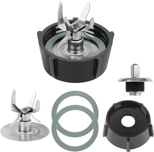 6 Point Fusion Blade 4980 & 4902 Blender Jar Bottom & 2 Piezas Junta de sello de goma y acoplamiento Stud Slinger Pin Kit piezas de repuesto