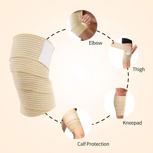 Vista 6 de EULANT Elastic Wrist/Leg Support Brace 1 Pairs, Adjustable Compression Wrist Wraps Wristbands for Carpal Tunnel Arthritis Tendonitis Weightlifting