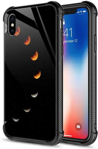 Vista 18 de Funda para iPhone Xs Max, de cristal templado 9H para iPhone Xs Max, diseño a prueba de golpes, antirrayones, para Apple iPhone Xs Max de 6.5