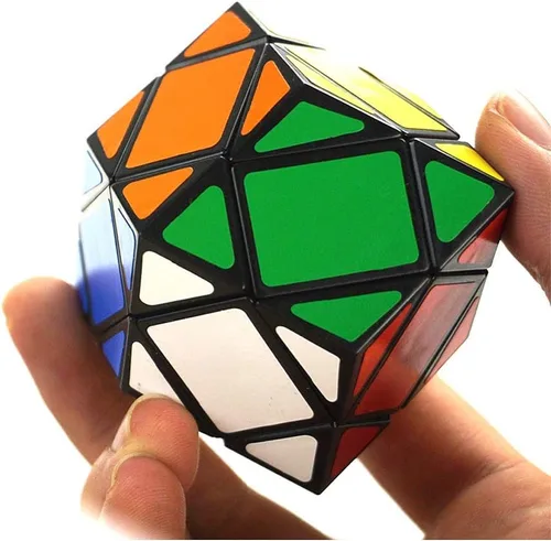 Vista 6 de SUN-WAY Cubo de velocidad de diamante de cara rómbica 3 × 3 Dodecaedro Skewb Cubo mágico de seis ejes y doce bordes Cubo de rompecabezas