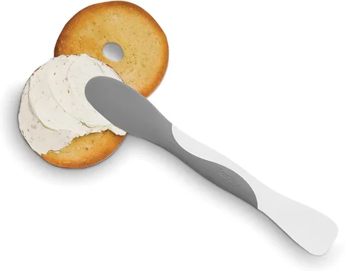 Vista 4 de Tovolo Elements Scoop and Spread - Herramienta esparcidora de sándwich de silicona grande de doble extremo con mango de nailon, sin BPA, apta