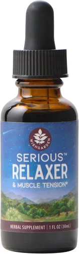 WishGarden Herbs Serious Relaxer & Muscle Tension - Suplemento de hierbas para relajación muscular totalmente natural con lechuga silvestre y
