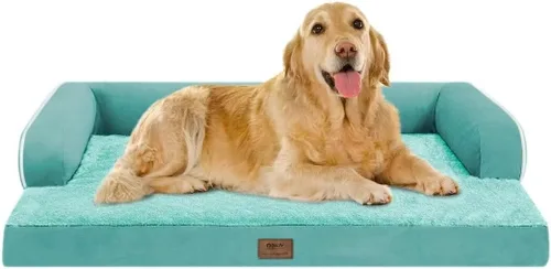 Vista 66 de Cama pequeña para perros y gatos, cama ortopédica impermeable para perros pequeños, cama de gato, cómodo sofá para mascotas, sofá cama con funda
