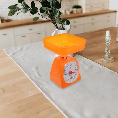 Vista 7 de Báscula de cocina mecánica con pantalla de dial, báscula de peso de porción precisa para uso de alimentos y laboratorio, encimera de cocina