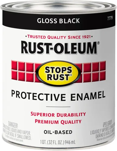 Vista 20 de Rust-Oleum 7770502-2PK - Pintura anti-óxido para aplicación con brocha, cuarto de galón, almendra brillante, (paquete de 2)