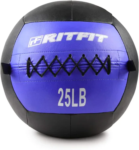 Vista 5 de RitFit Pelota medicinal, pelota de peso, pelota medicinal suave, pelota medicinal de pared, bola de pared suave, juego de bolas de pared, bolas
