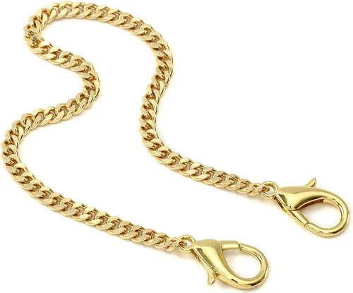 Vista 18 de Yichain Mini Linda Correa de Cadena de Bolso de Mano Correa de Repuesto para Bolso de Mano con Hombro Accesorios de Encanto (Oro Antiguo, 33 cm)