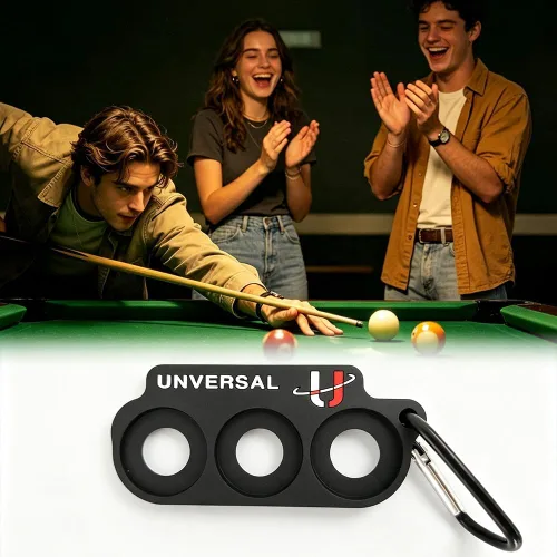 Vista 6 de MIUPOO Soporte protector de junta de taco para billar Snooker Negro