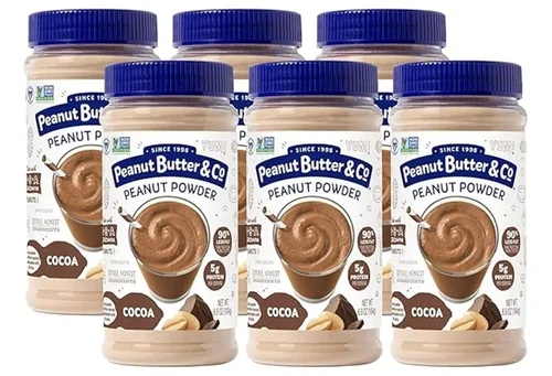 Vista 13 de Peanut Butter & Co. Polvo de proteína de cacahuete de cacao, proyecto verificado sin OMG, sin gluten, vegano, tarro de 6.5 onzas