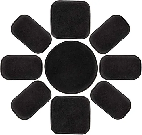 Vista 2 de Almohadillas universales para casco de Airsoft, 19 unids/set táctico de repuesto para casco de espuma, kits de almohadillas para motocicleta