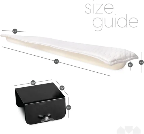 Vista 6 de Milliard Diplomat - Kit de convertidor de cama plegable, relleno de huecos para cama de puente, convertir cuna a Queen, individual a King