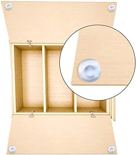 Vista 2 de Weewooday 100 piezas de parachoques de vidrio para mesa, parachoques de tallo suave, anticolisión, parachoques de goma incrustado para puerta