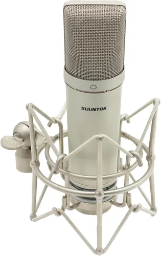 Vista 9 de SUUNTOK Micrófono XLR, Micrófono de condensador profesional con diafragma grande de 34mm, Micrófono de estudio cardioide para grabación TM87KB Kit