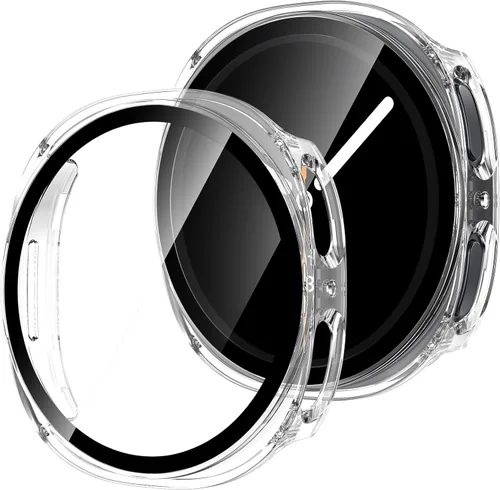 Vista 10 de Tensea [Paquete de 2]: Funda protectora de pantalla para Samsung Galaxy Watch FE 2024/5 2022/4 2021, accesorios de 1.57 pulgadas, cubierta