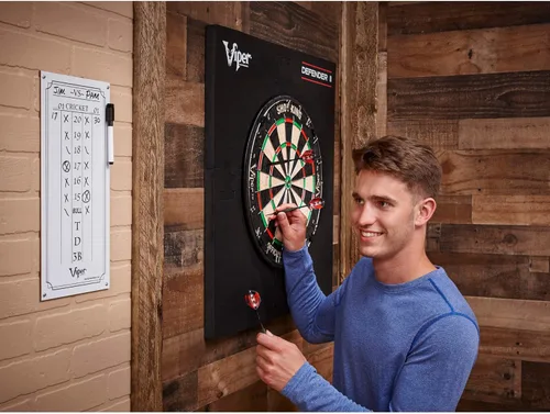 Vista 7 de Viper by GLD Products Defender III - Protector de pared para diana de dardos de longitud extendida, color negro, talla única