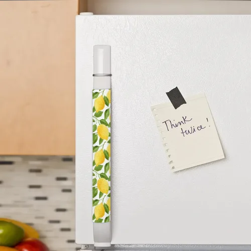 Vista 4 de Pardick Juego de 2 fundas de verano para manija de puerta de refrigerador, lindo limón, lavables para electrodomésticos de cocina, protectores